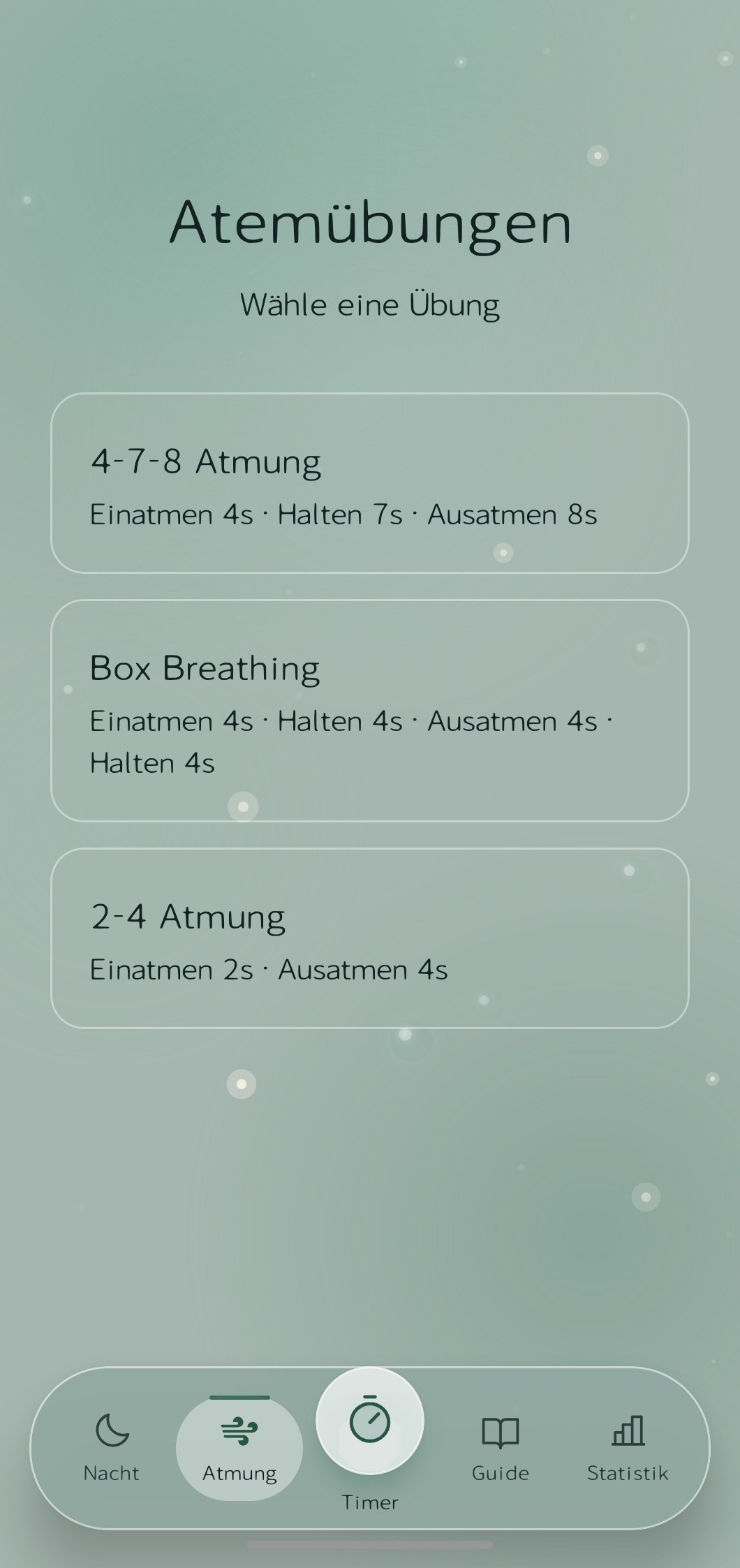 Atemübungen auswählen