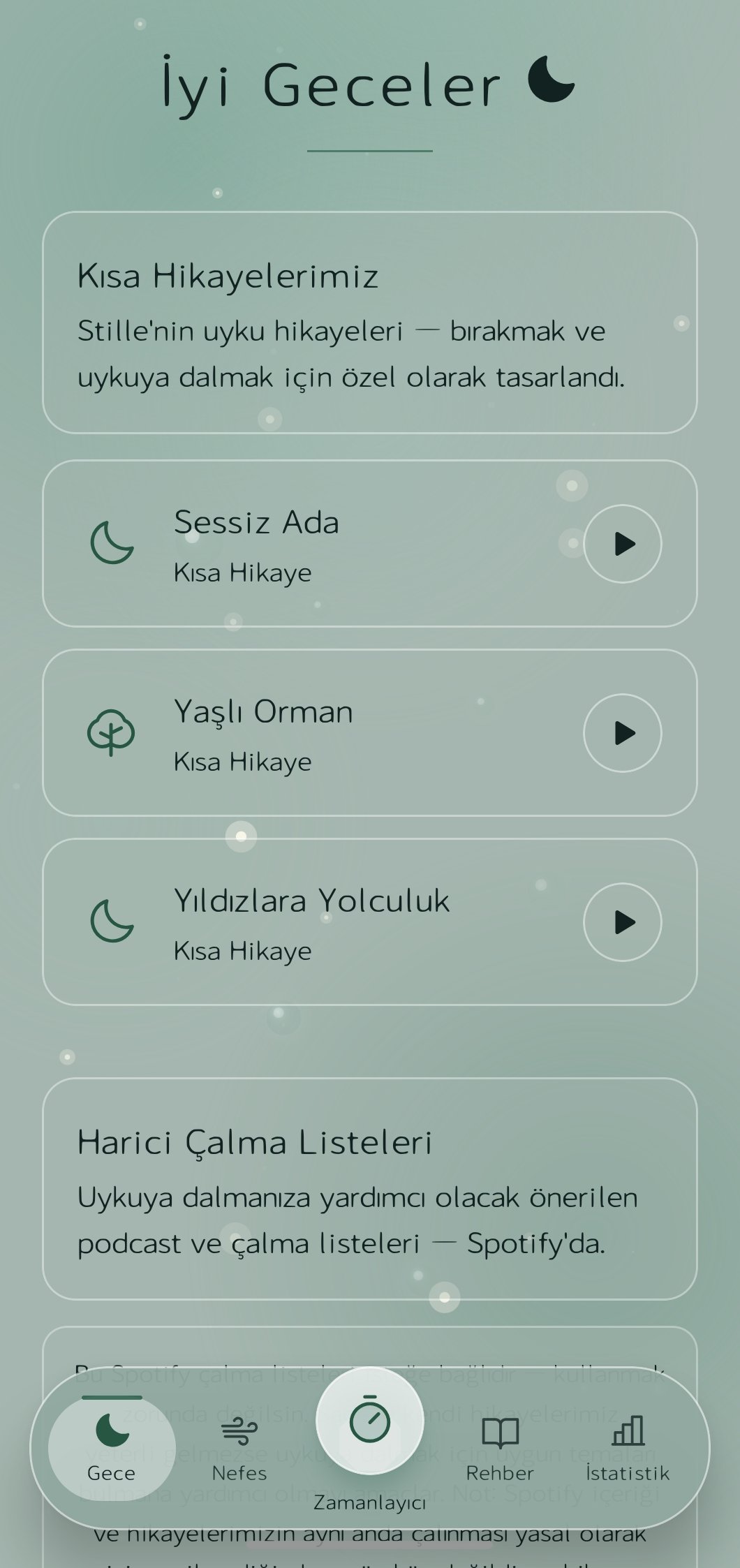 İyi Geceler — uyku hikayeleri